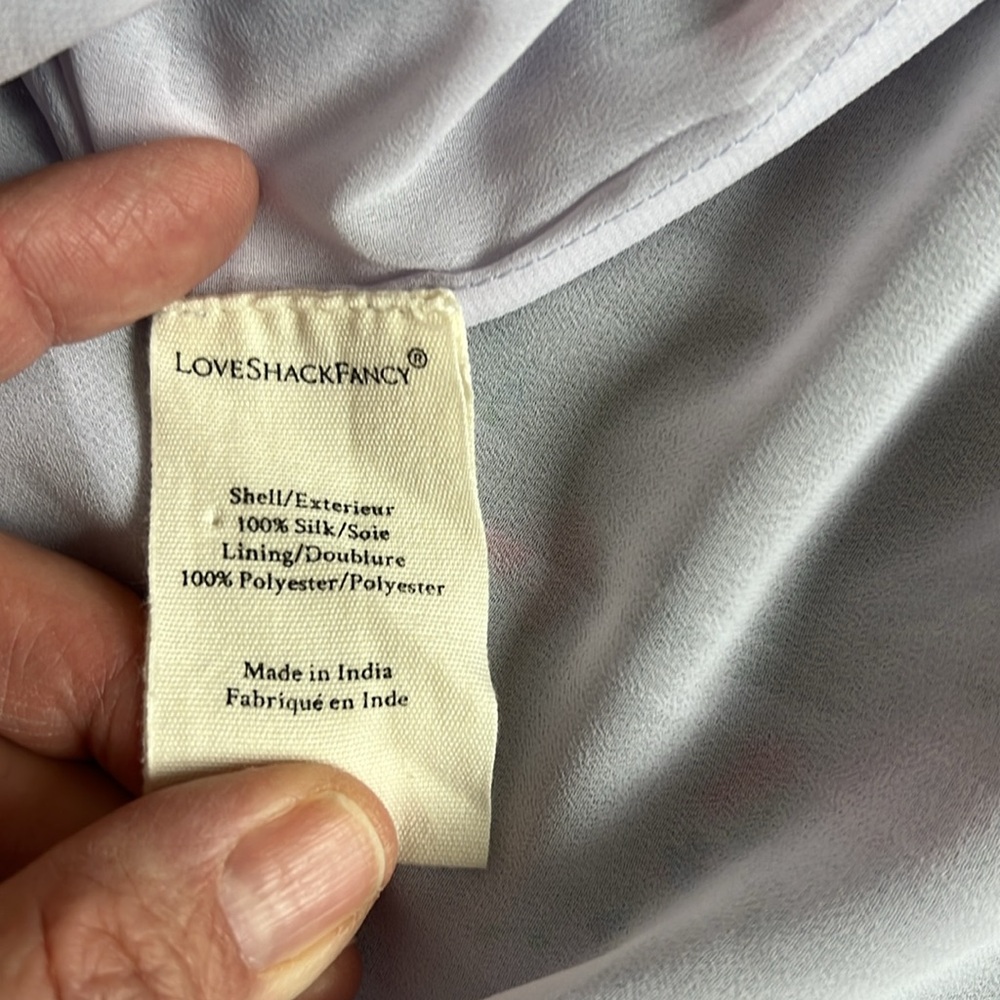 LoveShackFancy Silk Mini Skirt - Picture 7 of 8